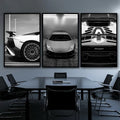 Kit 3 Quadros Decorativos Carros e Motos Lamborghini