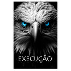 Kit 3 Quadros Decorativos Animais Disciplina Foco Execução Rosto Animais Leão Tigre Águia