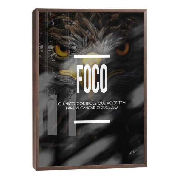 Quadro Decorativo Motivacional Foco - Inspire Seu Ambiente com Estilo