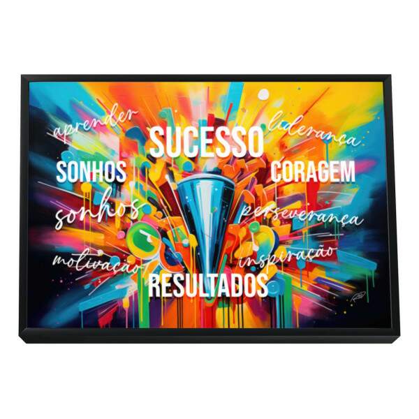 Quadro Decorativo Sucesso Motivacional: Inspire-se!