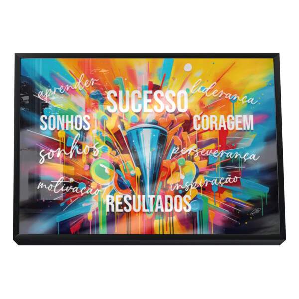 Quadro Decorativo Sucesso Motivacional: Inspire-se!