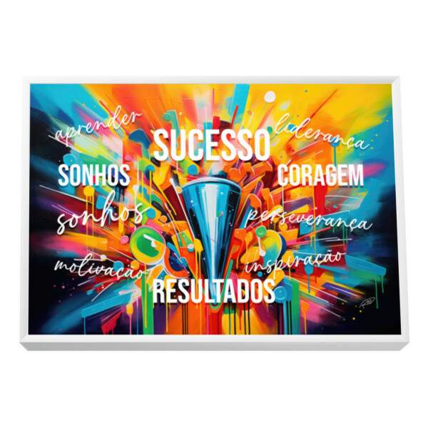 Quadro Decorativo Sucesso Motivacional: Inspire-se!