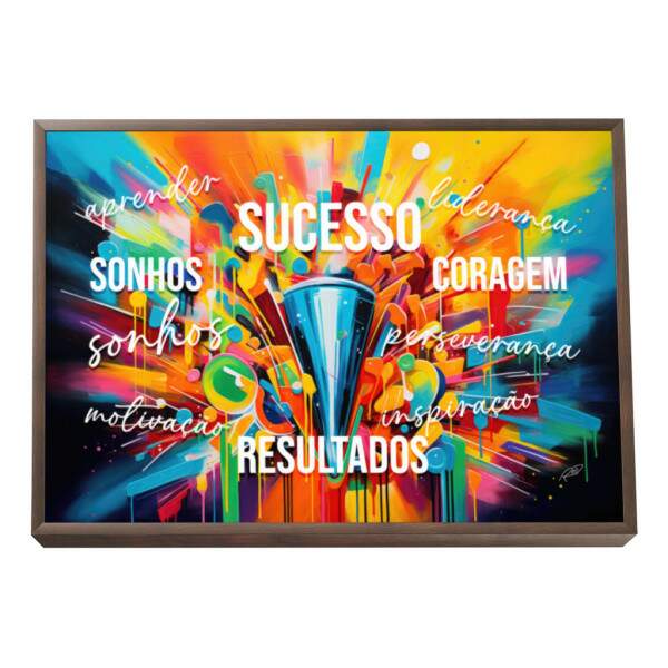 Quadro Decorativo Sucesso Motivacional: Inspire-se!