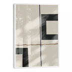 Quadro Decorativo: Encanto Geométrico em Preto e Branco