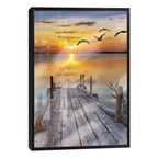 Quadro Decorativo: Inspirador Pôr do Sol no Cais