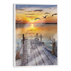 Quadro Decorativo: Inspirador Pôr do Sol no Cais