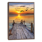 Quadro Decorativo: Inspirador Pôr do Sol no Cais