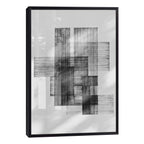 Quadro Decorativo: Elegância Geométrica Preto e Branco