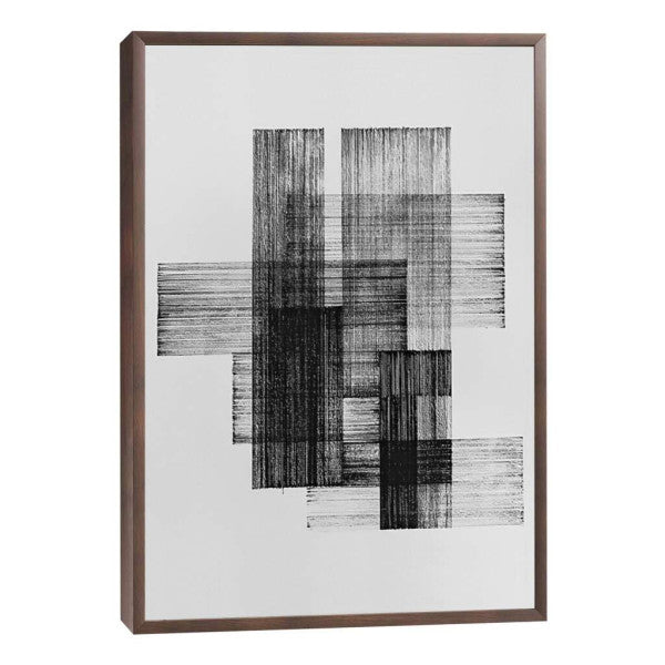 Quadro Decorativo: Elegância Geométrica Preto e Branco
