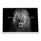 Quadro Decorativo Olhar do Rei: Majestade Animal em Sua Sala