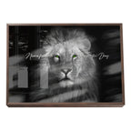 Quadro Decorativo Olhar do Rei: Majestade Animal em Sua Sala