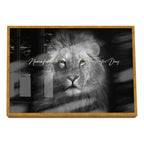 Quadro Decorativo Olhar do Rei: Majestade Animal em Sua Sala
