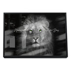 Quadro Decorativo Olhar do Rei: Majestade Animal em Sua Sala
