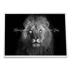 Quadro Decorativo Olhar do Rei: Majestade Animal em Sua Sala