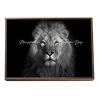 Quadro Decorativo Olhar do Rei: Majestade Animal em Sua Sala