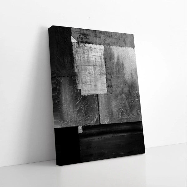 Quadro Decorativo: Elegância Monocromática Abstrata