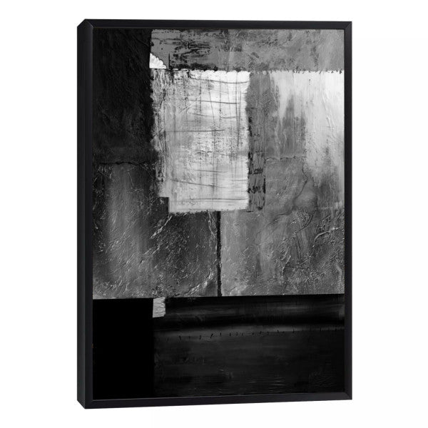 Quadro Decorativo: Elegância Monocromática Abstrata