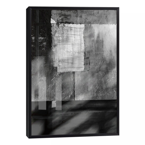 Quadro Decorativo: Elegância Monocromática Abstrata