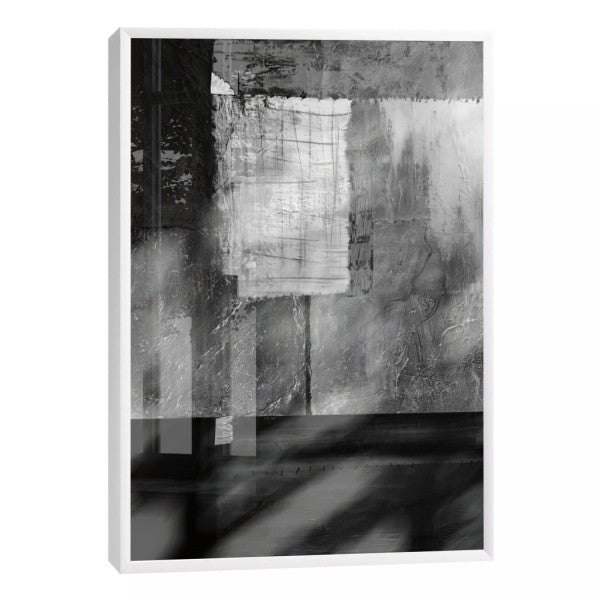 Quadro Decorativo: Elegância Monocromática Abstrata
