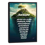 Quadro Decorativo Ilha do Sucesso - Captura Seus Sonhos