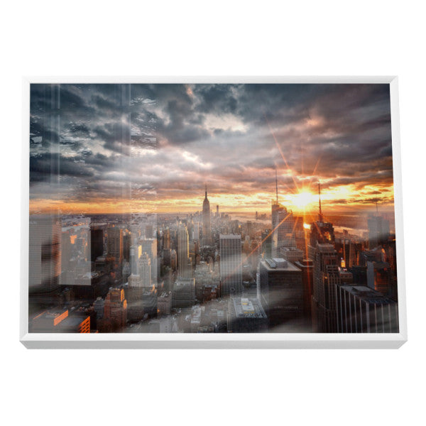 Quadro Decorativo Crepúsculo Urbano de Nova Iorque