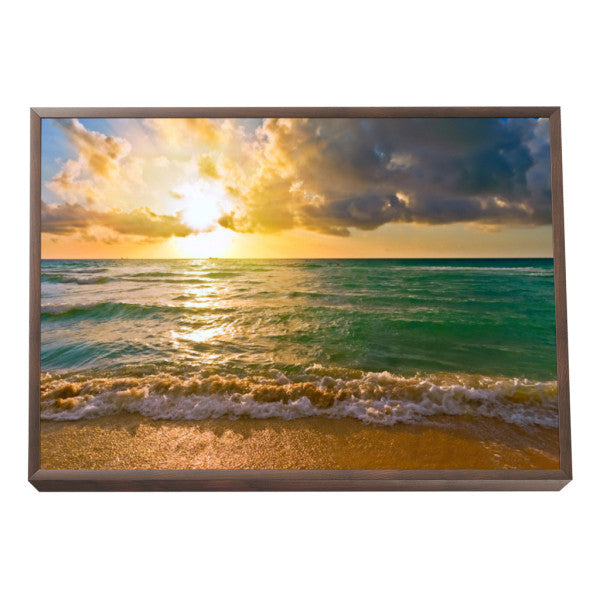 Quadro Decorativo: Encantador Pôr do Sol na Praia