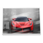 Quadro Decorativo Carro Vermelho: Velocidade e Estilo