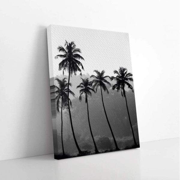 Quadro Decorativo Silhuetas Tropicais: Impacto Visual Único