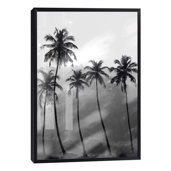 Quadro Decorativo Silhuetas Tropicais: Impacto Visual Único