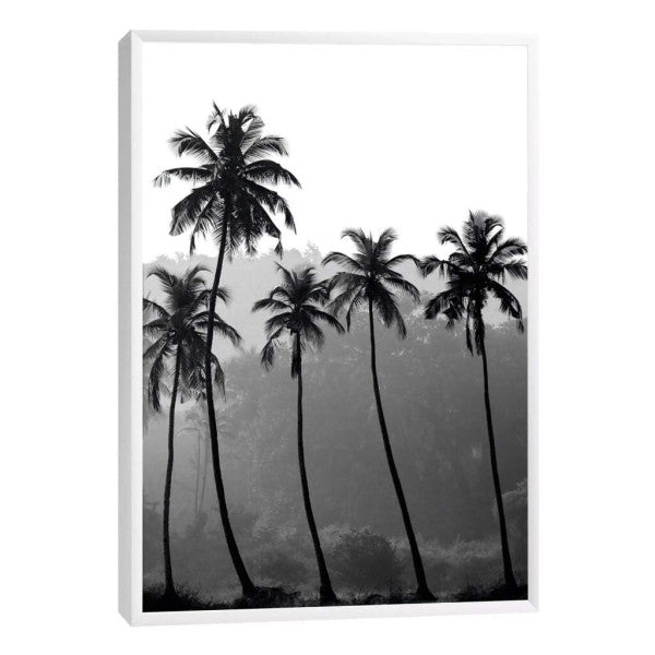 Quadro Decorativo Silhuetas Tropicais: Impacto Visual Único