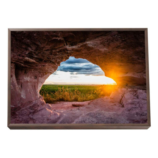 Quadro Decorativo Caverna ao Amanhecer: Ilumine seu Lar
