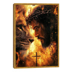 Quadro Decorativo Esplendor de Jesus e Leão de Judá Arte que Inspira