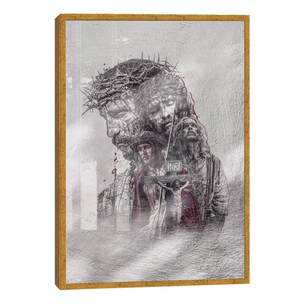 Quadro Decorativo: Visão Inspiradora de Jesus na Cruz