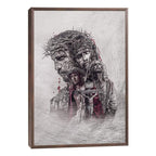 Quadro Decorativo: Visão Inspiradora de Jesus na Cruz