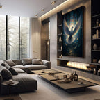 Quadro Decorativo Pomba da Liberdade Celestial