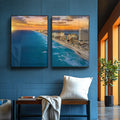 Quadro Decorativo Requinte de Cancun: Praias e Mar Turquesa