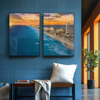 Quadro Decorativo Requinte de Cancun: Praias e Mar Turquesa