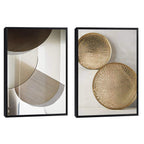 Quadro Decorativo Reflexos Dourados - Suprema Elegância