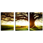 Quadro Decorativo: Pôr do Sol Rústico, Encanto Natural