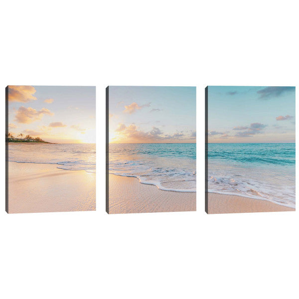 Quadro Decorativo Praia ao Pôr do Sol: Um Encanto Visual