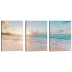 Quadro Decorativo Praia ao Pôr do Sol: Um Encanto Visual