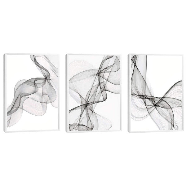 Quadro Decorativo: Elegância Abstrata Preto e Branco