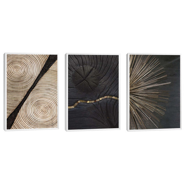 Quadro Decorativo Deslumbre Dourado Luxo e Sofisticação