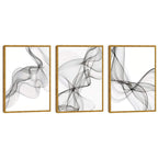 Quadro Decorativo: Elegância Abstrata Preto e Branco