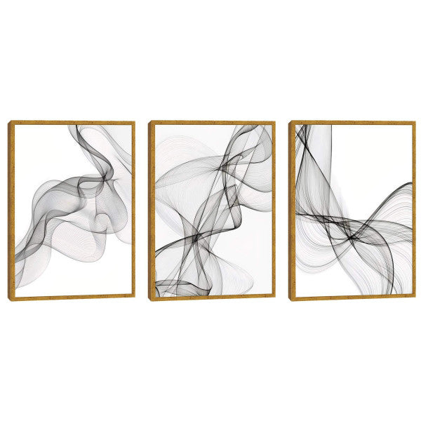 Quadro Decorativo: Elegância Abstrata Preto e Branco