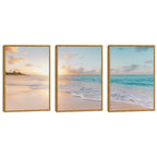 Quadro Decorativo Praia ao Pôr do Sol: Um Encanto Visual
