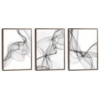Quadro Decorativo: Elegância Abstrata Preto e Branco
