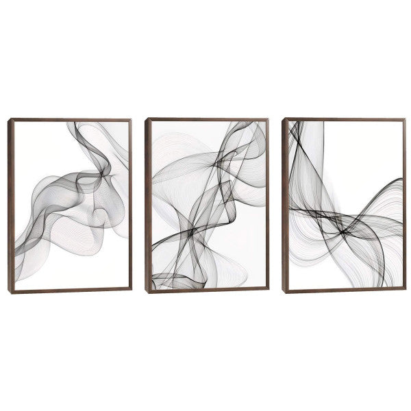 Quadro Decorativo: Elegância Abstrata Preto e Branco