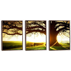 Quadro Decorativo: Pôr do Sol Rústico, Encanto Natural