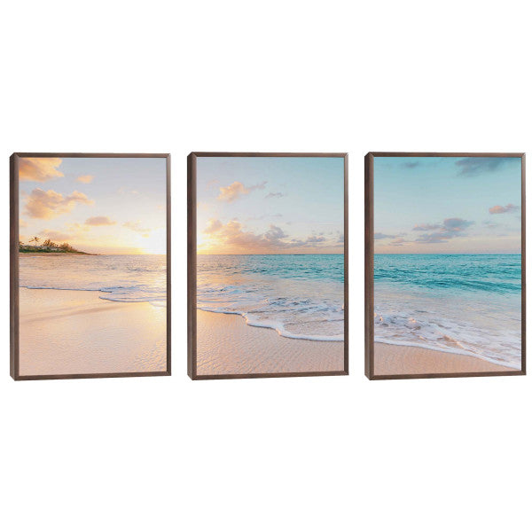 Quadro Decorativo Praia ao Pôr do Sol: Um Encanto Visual